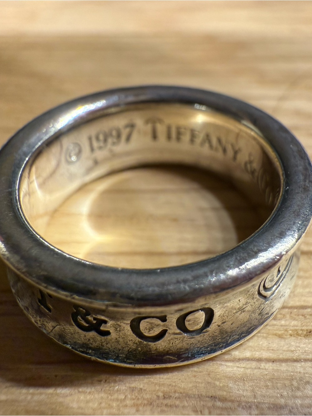 Tiffany & Co. Wide 1997 Sterling Silver Band Ring
